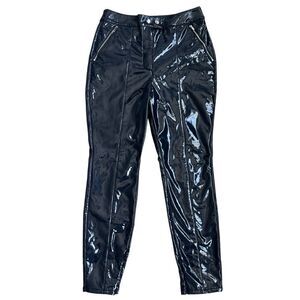 Maeve by Anthropologie Black Patent Leather Pants - Size US 10P